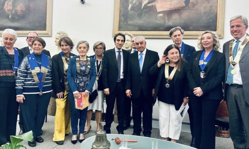 بسام راضي يرحب بزاهي حواس في احتفال مميز بروما لتعزيز السياحة المصرية