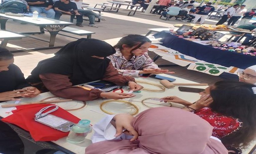 وحدة أيادي مصر بالفيوم ت開催 بازار الحرف اليدوية والتراثية في جامعة أكتوبر