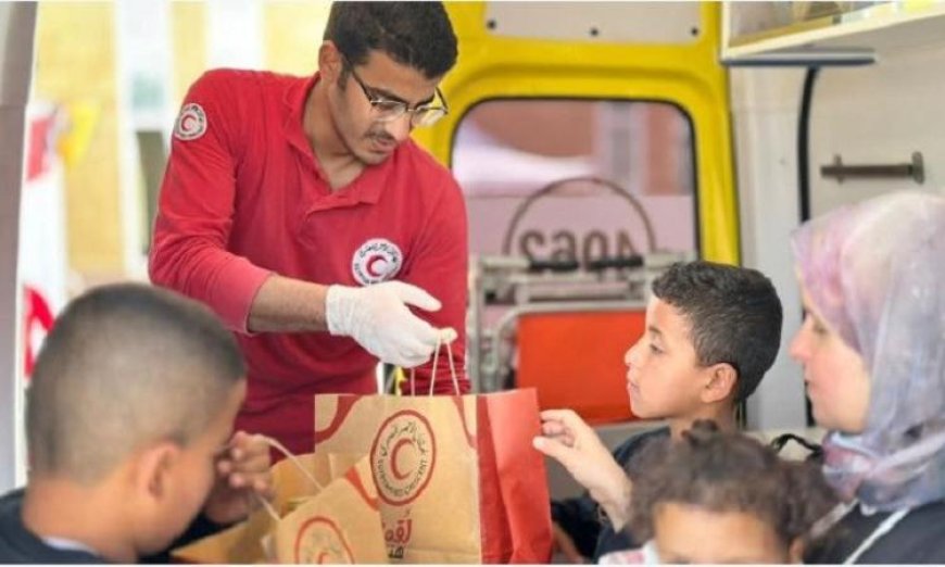 استقبال 107 مرضى وجرحى فلسطينيين مع مرافقين في ميناء رفح البري من غزة