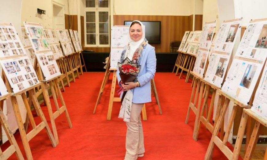 ختام ناجح لمعرض الدكتورة سلمى ابوطالب في كلية الفنون الجميلة بالإسكندرية مع صور مميزة