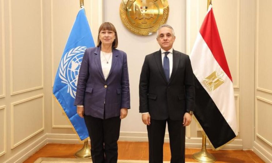 وزير العدل المصري يناقش مع المنسقة المقيمة للأمم المتحدة تعزيز التعاون الدولي