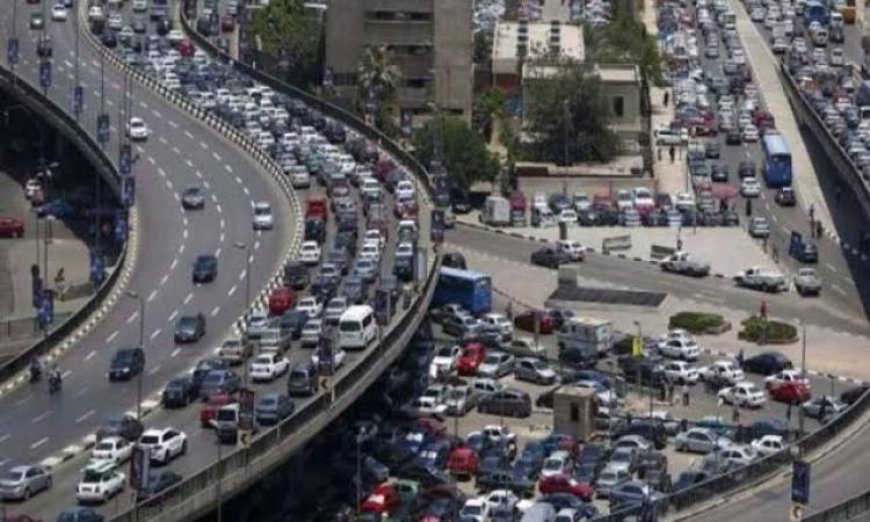النشرة المرورية تكشف عن أماكن الزحام الشديد في محاور القاهرة والجيزة