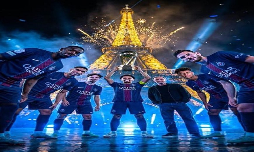 باريس سان جيرمان يتوج بلقب الدوري الفرنسي بفوز ساحق على لانس بثنائية مذهلة