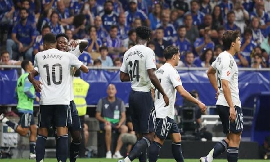 ريال مدريد يحقق انتصاراً مهماً بثنائية على ريال أوفييدو ويعزز مركزه الثاني في الدوري الإسباني
