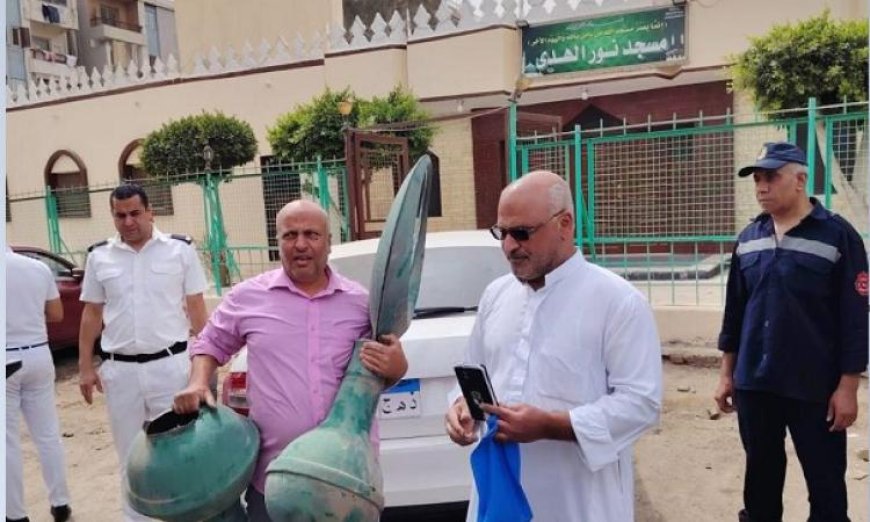 وزارة الأوقاف تتخذ إجراءات عاجلة لإزالة خطر يهدد مئذنة مسجد في مدينة نصر