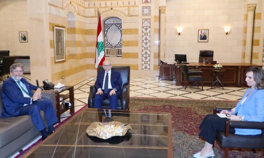 نواف سلام يناقش مع السفير الإسباني تعزيز العلاقات الثنائية ومصير قوات اليونيفيل