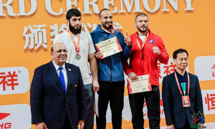 وزير الشباب والرياضة يحتفل بإنجاز بعثة الكونغ فو التاريخي في كأس العالم بمكاو