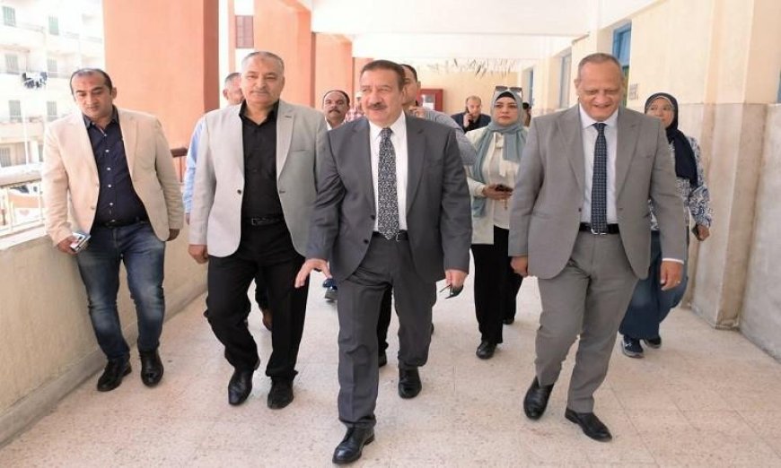 محافظ بورسعيد يزور المدارس لمتابعة امتحانات الشهادات الابتدائية والإعدادية