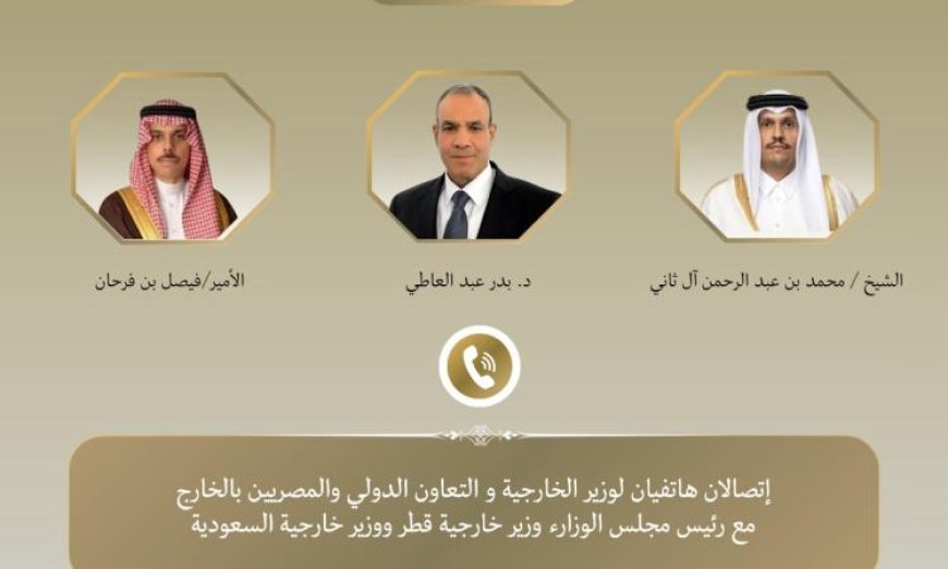 وزير الخارجية يناقش التطورات الإقليمية مع وزيري خارجية السعودية وقطر