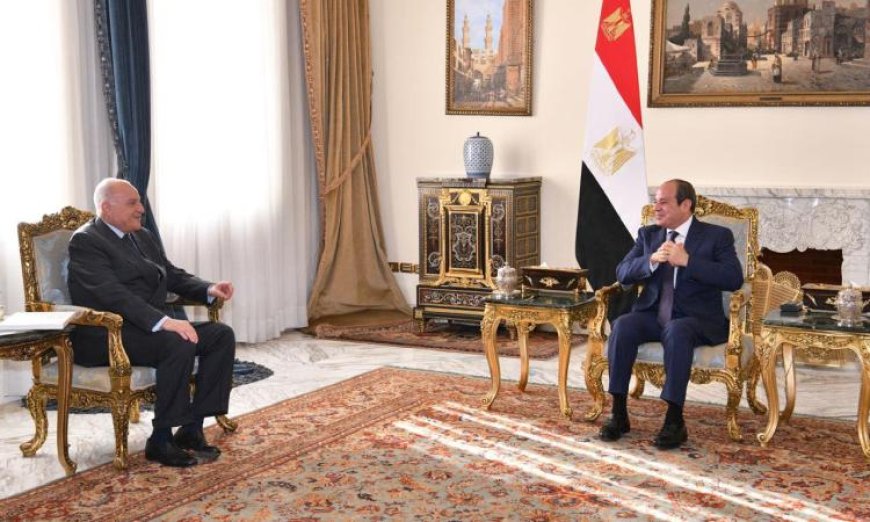 الرئيس السيسى يؤكد أهمية تعزيز الحوار بين مصر والجزائر لحل الأزمة الليبية