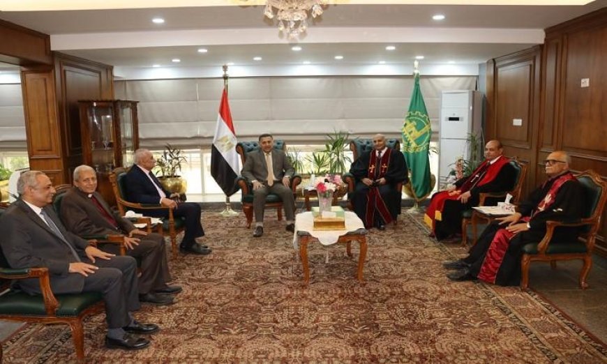 محافظ القليوبية يرحب بوفد الكنيسة الإنجيلية في احتفالات عيد الأضحى المبارك
