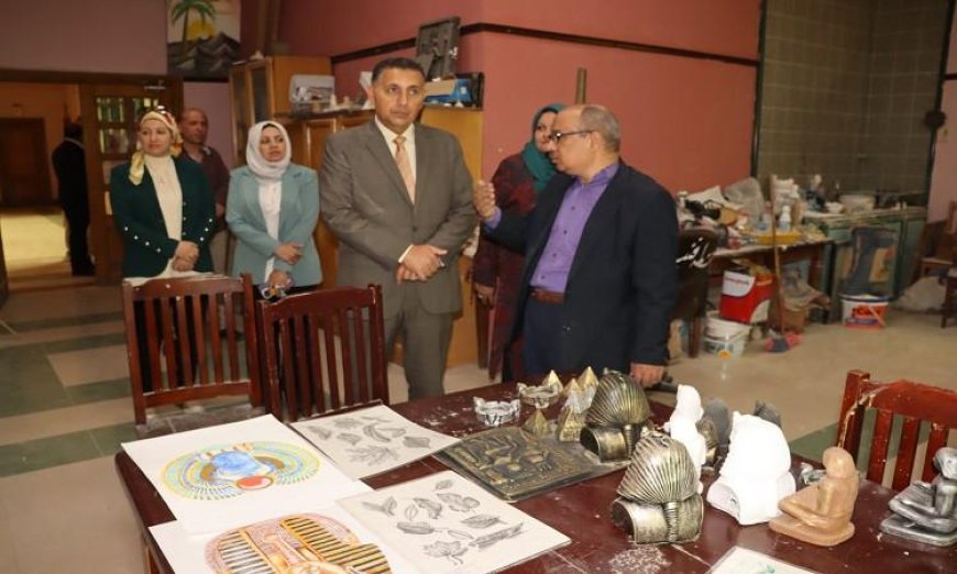 محافظ القليوبية يقوم بجولة تفقدية لمكتبة مصر العامة في بنها