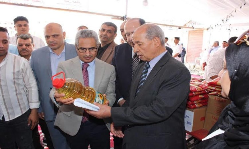 محافظ بني سويف يزور معرض أضحى مبارك ويطلع على مشروع منفذ حياة كريمة