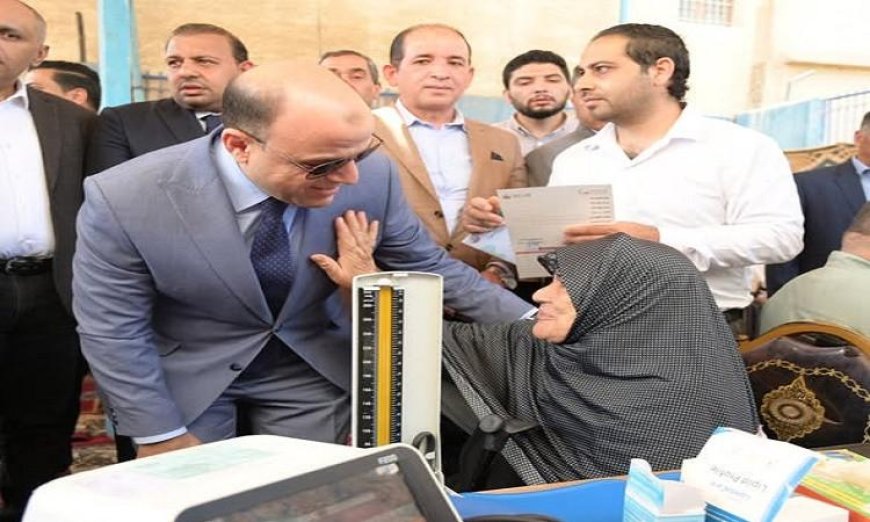 محافظ الغربية يشرف على القافلة الطبية في صفط تراب ويكشف عن تقديم الخدمات لـ2370 مواطنًا