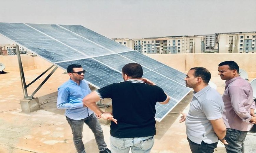 المنشاوي تواصل تطوير محطات الطاقة الشمسية فوق مجموعة من عمارات سكن لكل المصريين