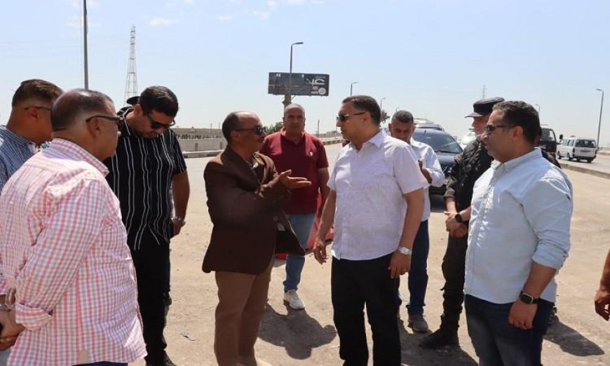 محافظ القليوبية يطلق تطوير طريق بنها الزراعي بعد انتهاء أعمال الصيانة