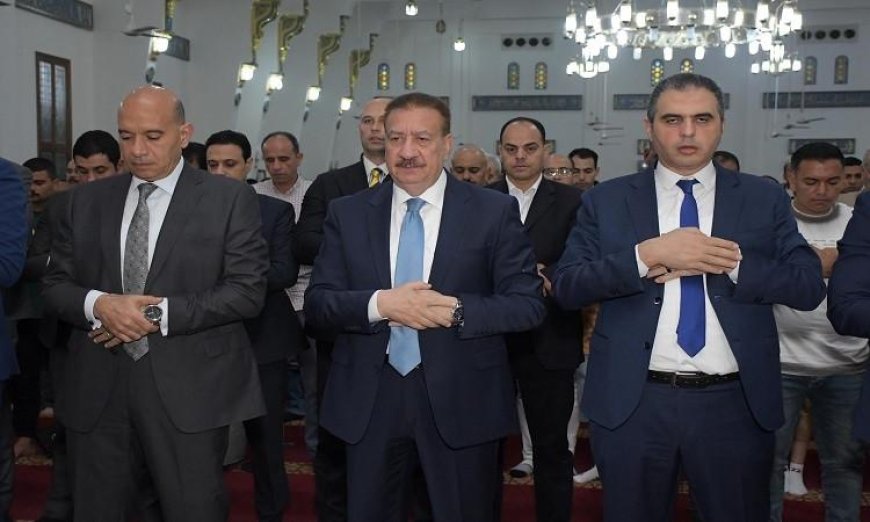 محافظ بورسعيد يشارك في صلاة عيد الأضحى المبارك بمسجد العباسي