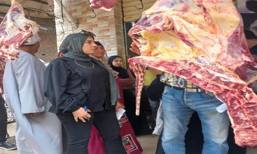 تحرير 98 محضر تمويني ومصادرة لحوم غير معروفة المصدر في المنوفية