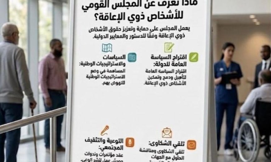 المجلس القومي للأشخاص ذوي الإعاقة ينبه إلى خطورة الصفحات الوهمية والمعلومات المضللة