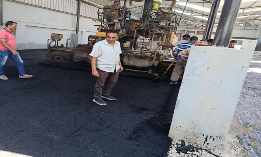 محافظ المنيا يطلق مشروع رصف مجمع مواقف المنيا الجديد لتحسين خدمات النقل