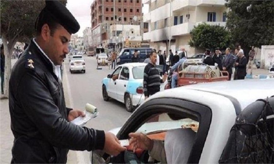 تحرير 732 مخالفة بسبب عدم تركيب الملصق الإلكتروني خلال 24 ساعة