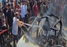 استشهاد شاب وإصابة 4 آخرين بعد هجوم الاحتلال الإسرائيلي على مركبة شرق دير البلح في غزة