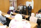 رئيس جامعة الفيوم يقوم بجولة ميدانية لتفقد سير الامتحانات في كليات متعددة
