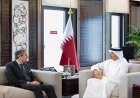 جروسي ورئيس وزراء قطر يتناولان أحدث مستجدات المفاوضات حول البرنامج النووي الإيراني