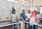رئيس مياه الشرب في الجيزة يقوم بجولة ميدانية لمتابعة مشاريع العمل في الصف وأطفيح