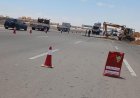 ترميم فوري لهبوط أرضي خطير على الطريق الدولي الساحلي في منطقة علوش