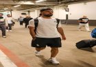 منتخب مصر يصل إلى ملعب المباراة المرتقبة ضد البرازيل في كليفلاند