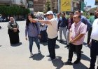 محافظ المنيا يزور ميداني المحطة ولوتس لتفقد أعمال التطوير والمشروعات الجديدة