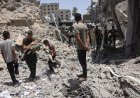 استشهاد أربعة فلسطينيين في قصف شقة سكنية بغزة إثر العدوان الإسرائيلي