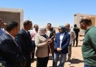 محافظ الوادي الجديد تراقب تقدم مشروع محطة مياه الشرب في شمال باريس