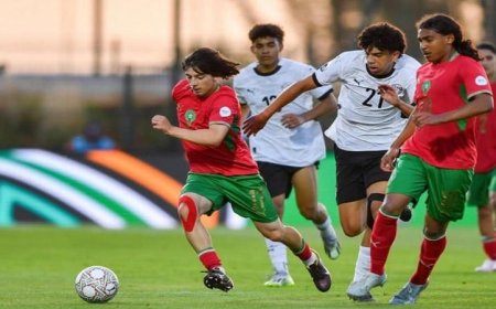 كاف يكشف عن حكام مباراة مصر والمغرب في صراع bronزية أمم إفريقيا للناشئين