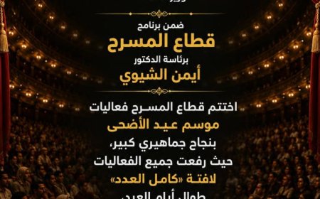 رئيس قطاع المسرح يعلن عن نجاح استثنائي لعروض عيد الأضحى الجمالية