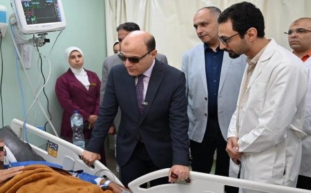 محافظ الغربية يقوم بجولة تفقدية في المجمع الطبي النموذجي بطنطا لرصد مستوى الخدمات الصحية المتاحة