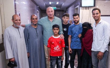 الخطيب يتابع بقلق تطورات صحة مشجع الأهلي ويؤكد دعمه له