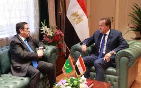 وزير الصحة يلتقي سفير موريتانيا لتعزيز الشراكة الصحية بين البلدين