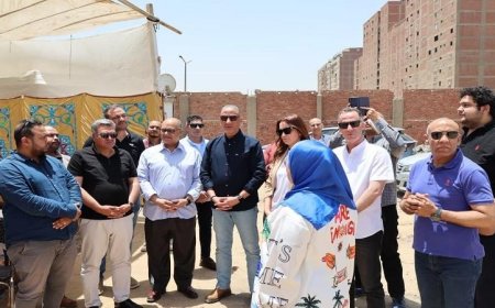 محافظ الجيزة يتفقد الاستعدادات النهائية لافتتاح مجمع مدارس كعابيش