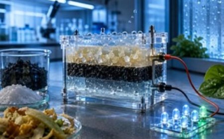 ابتكار فريد لتوليد الكهرباء المستدامة باستخدام الملح والجيلاتين والكربون