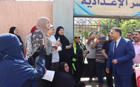 محافظ القليوبية يزور لجان امتحانات الثانوية الأزهرية والإعدادية والدبلومات لمتابعة سير الأمور