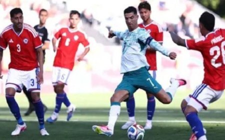البرتغال تحقق انتصاراً ودياً على تشيلي قبل انطلاق كأس العالم