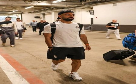 منتخب مصر يصل إلى ملعب المباراة المرتقبة ضد البرازيل في كليفلاند