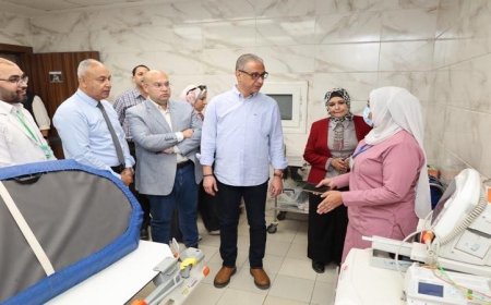 محافظ الجيزة يزور مستشفى شبرامنت المركزي بأبو النمرس لتقييم جودة الخدمات الصحية