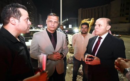 محافظ الغربية يباشر أعمال تعديل المحاور المرورية على الطريق الزراعي في طنطا