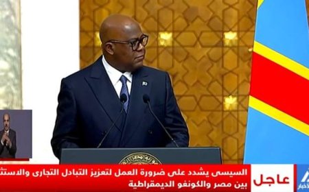الرئيس الكونغولي يعلن أن زيارته للقاهرة تعزز العلاقات الاستراتيجية مع مصر