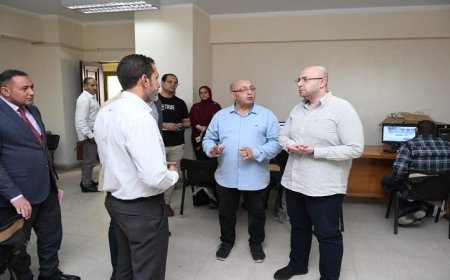 محافظ الفيوم يجري جولة تفقدية في البرنامج التدريبي لموظفي المراكز التكنولوجية