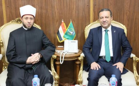 وزير الأوقاف يفتتح المسجد القبلي في منشأة سلطان ضمن زيارته لمحافظة المنوفية
