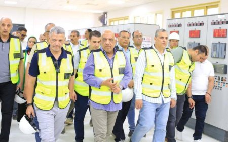 وزير الكهرباء يقوم بجولة تفقدية لمجمع بنبان للطاقة الشمسية بقدرة 1465 ميجاوات صور حصرية